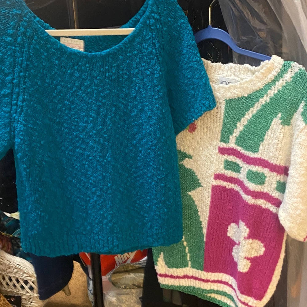 Teal Textured Women's Sweater